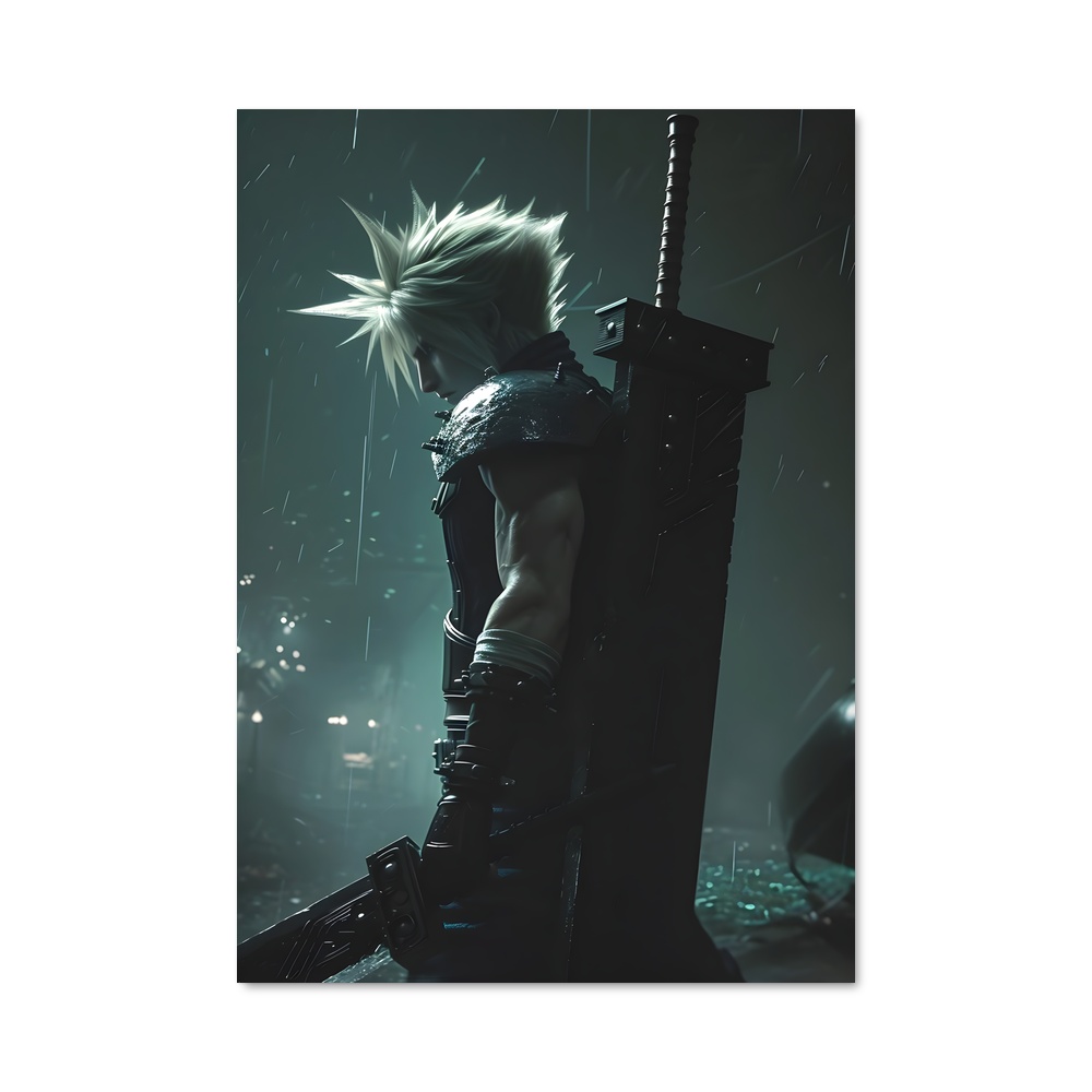 Poster L'Épée de l'Héroïque – affiche Final Fantasy